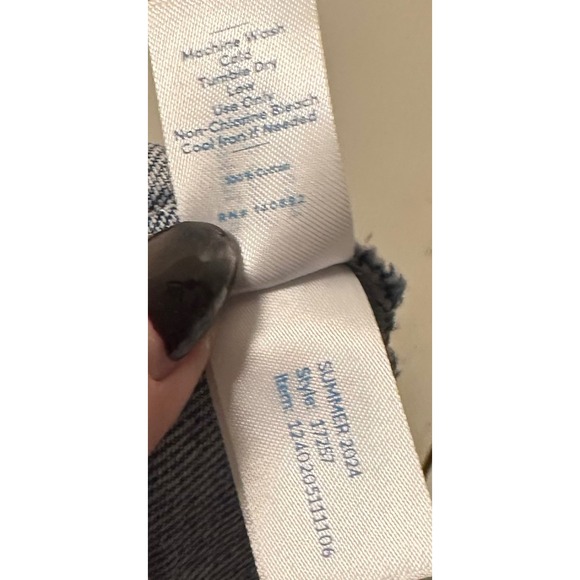 Marine Layer Emilia Mini Skirt Medium Wash Denim Button Front Size 10 NWT - Picture 7 of 7